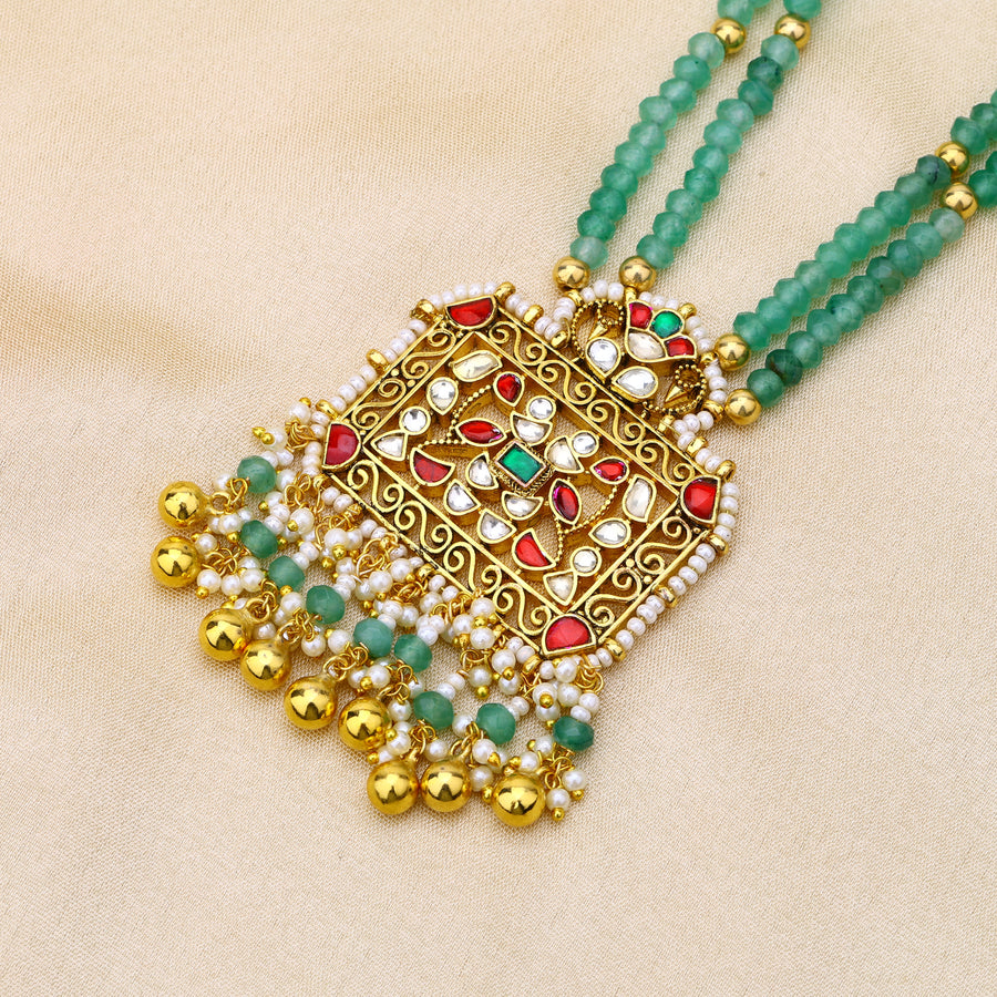Jadau Kundan Minimal Necklace