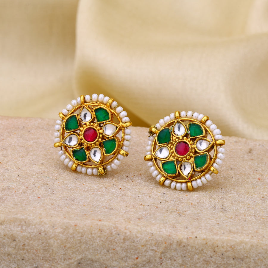 Jadau Kundan Studs