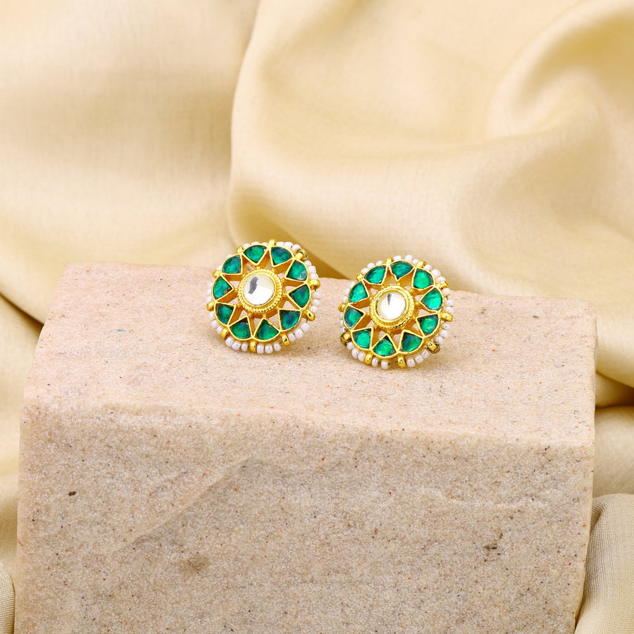 Jadau Kundan Studs