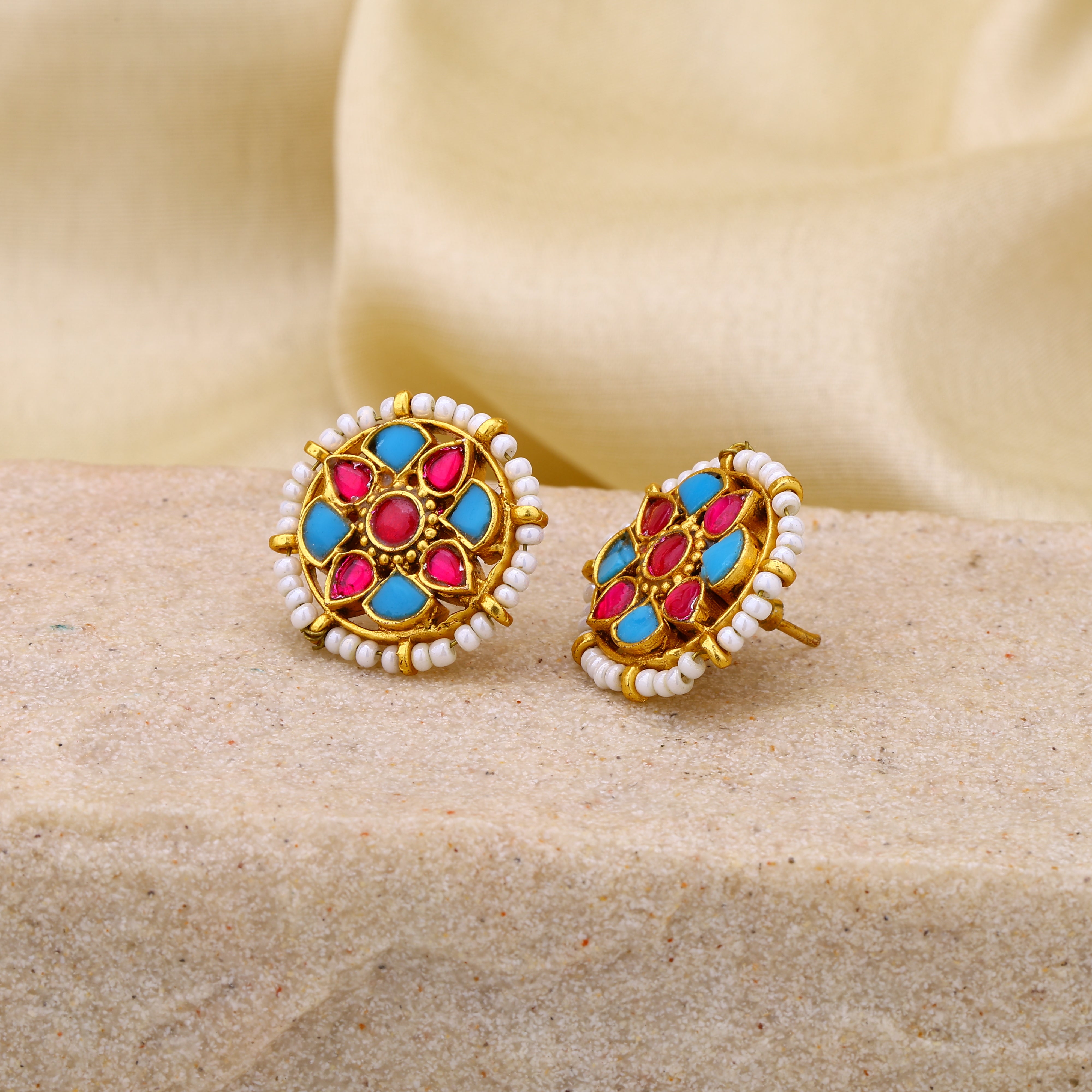 Jadau Kundan Studs