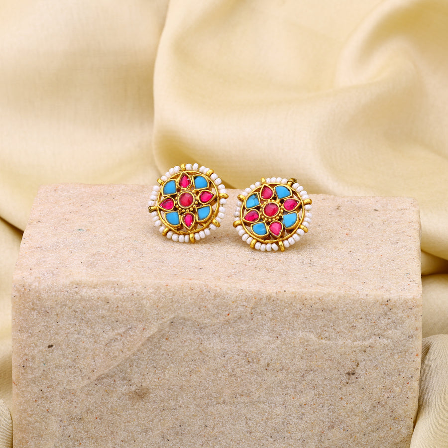 Jadau Kundan Studs