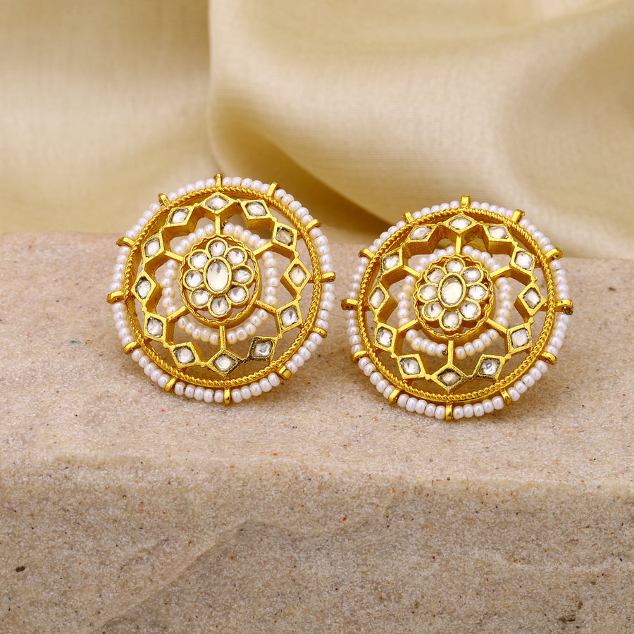 Jadau Kundan Studs