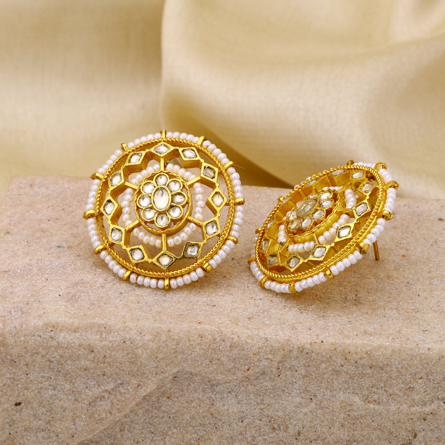 Jadau Kundan Studs