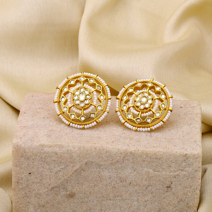 Jadau Kundan Studs