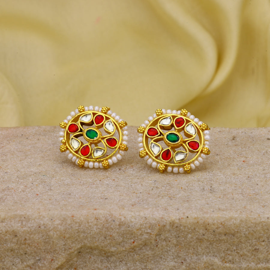 Jadau Kundan Studs