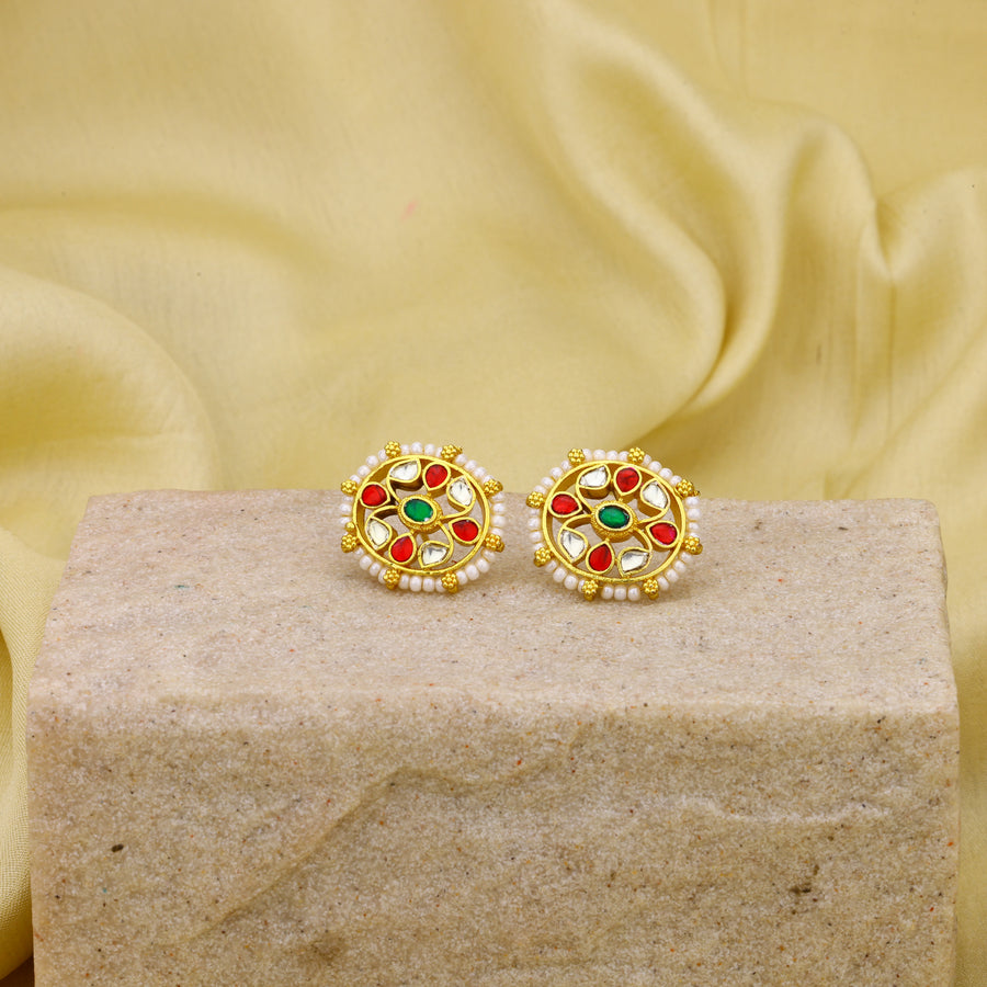 Jadau Kundan Studs