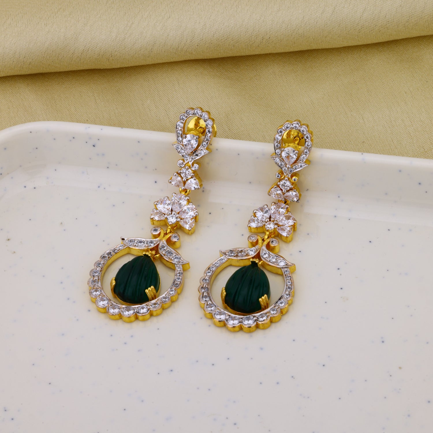 92.5 silver pendant earrings
