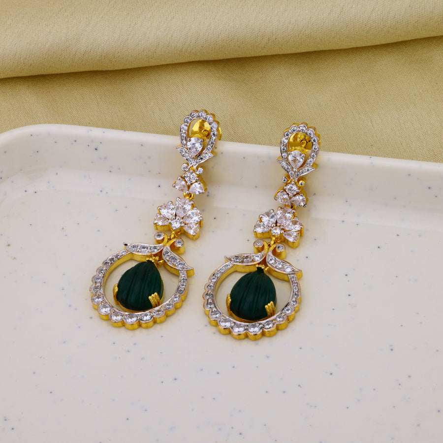 92.5 silver pendant earrings