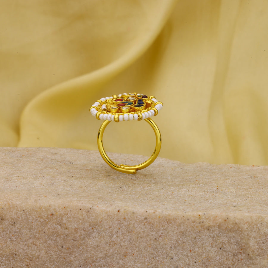 Jadau Kundan Ring
