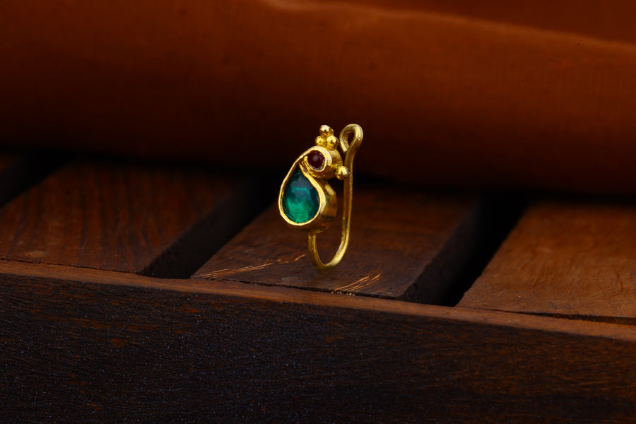 Jadau Kundan Nose Ring