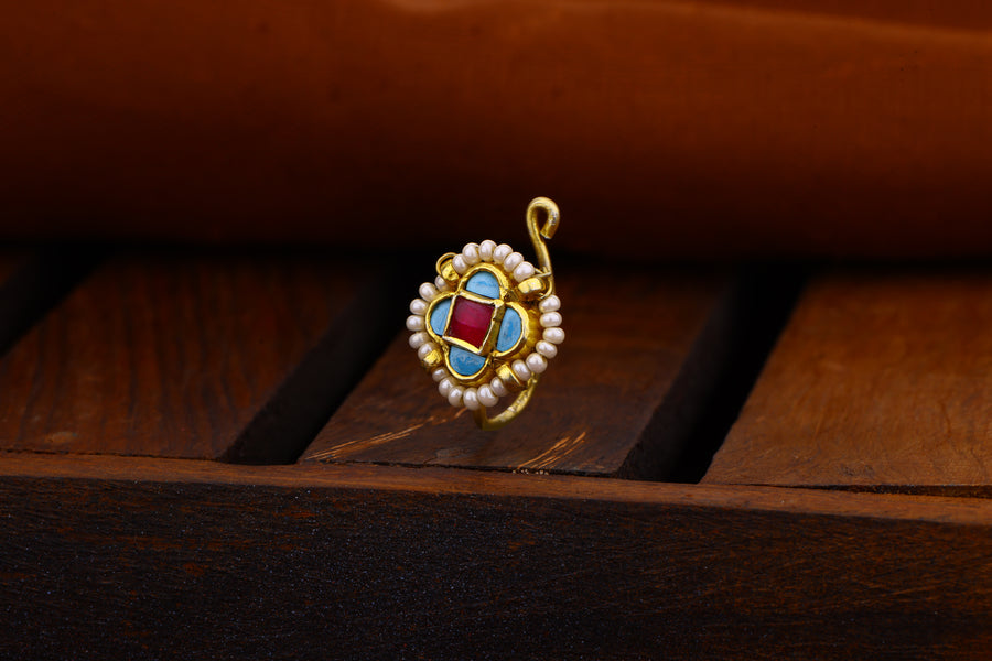 Jadau Kundan Nose Ring