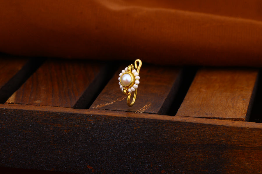 Jadau Kundan Nose Ring