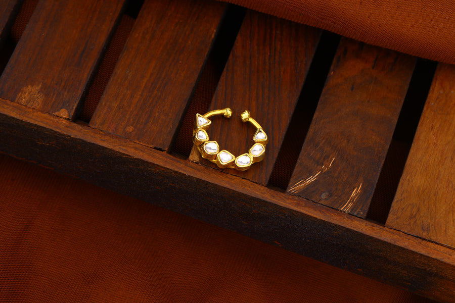 Jadau Kundan Nose Ring