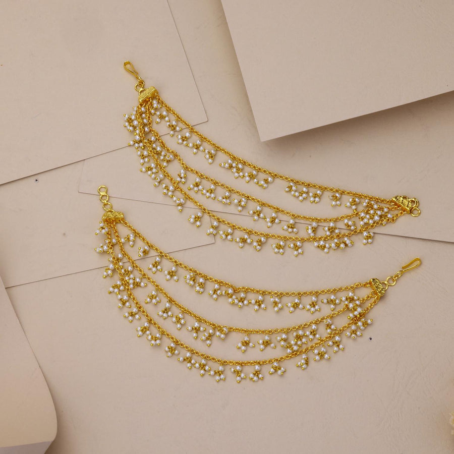 Jadau Kundan Ear Chain