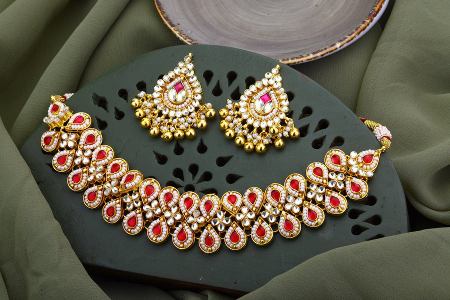Rubi Jadau Kundan Choker