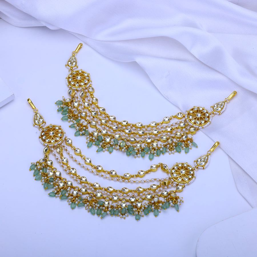 Jadau Kundan Ear chain