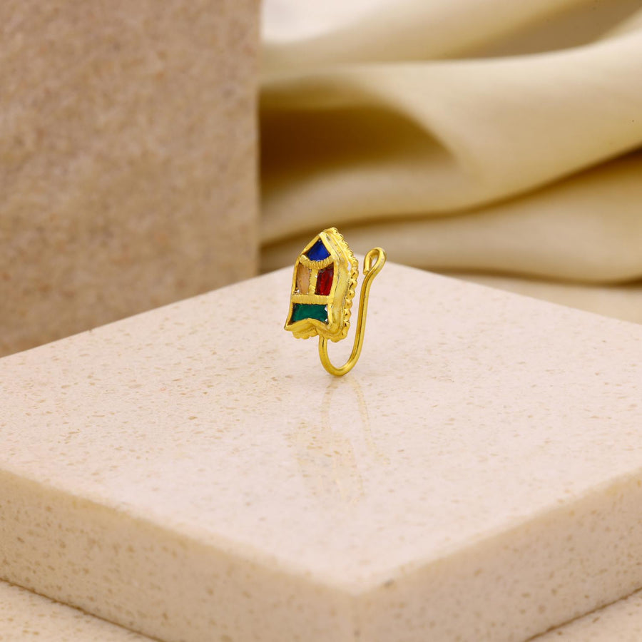 Jadau Kundan Nose Ring