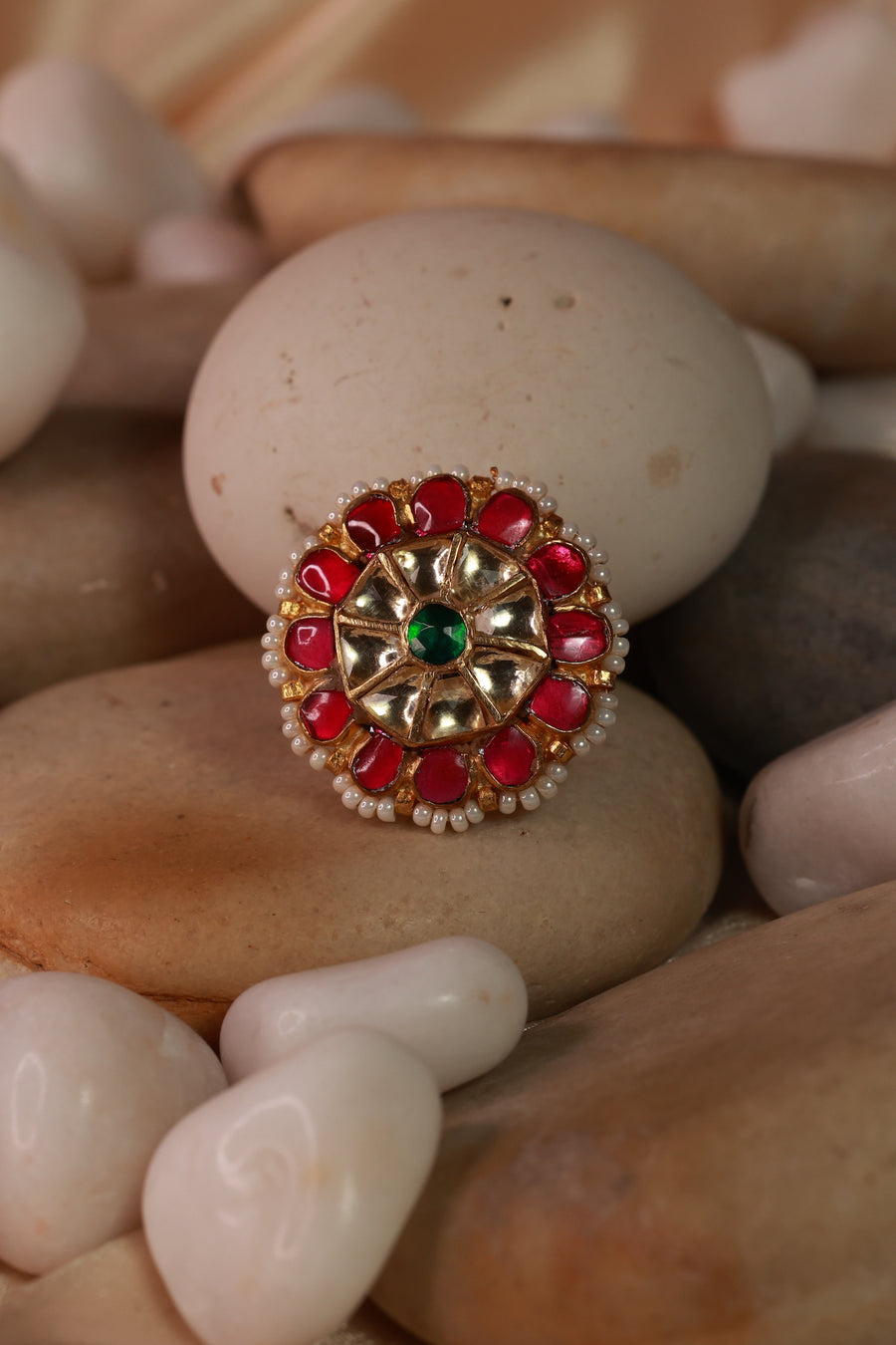 Multi Jadau Kundan Ring