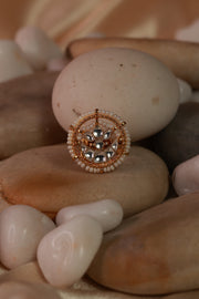 White Small Jadau Kundan Ring