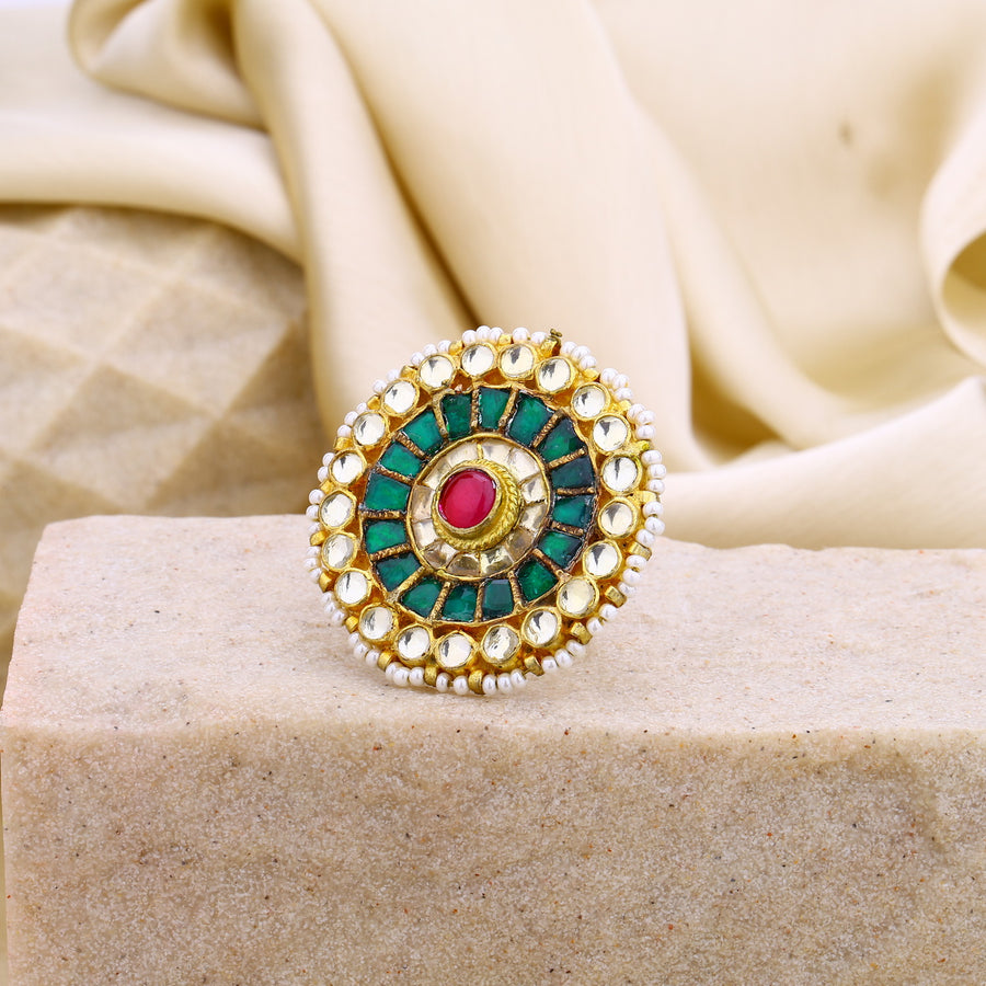 Jadau Kundan Ring