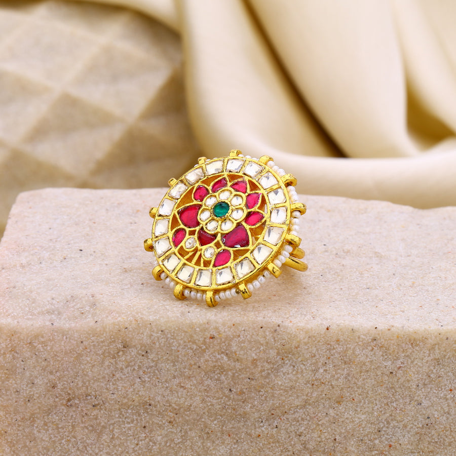 Jadau Kundan Ring