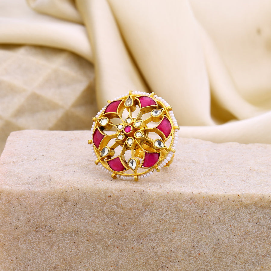 Jadau Kundan Ring