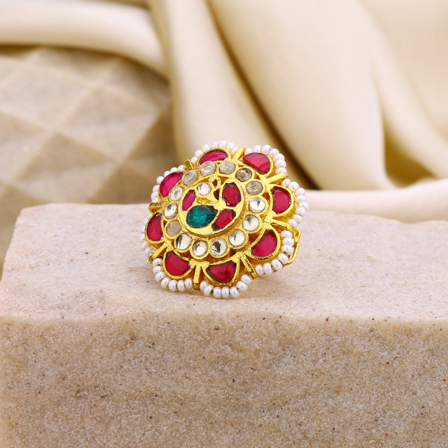 Jadau Kundan Ring