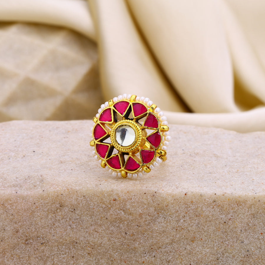Jadau Kundan Ring
