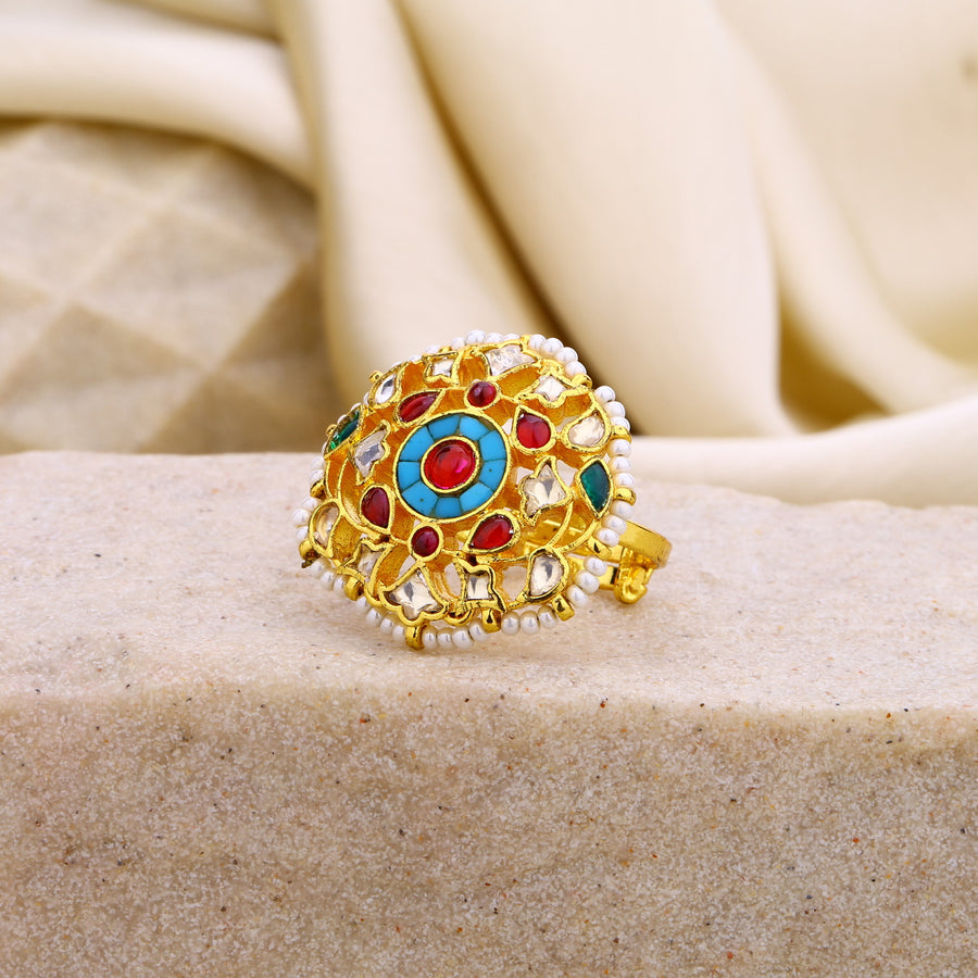 Jadau Kundan Ring
