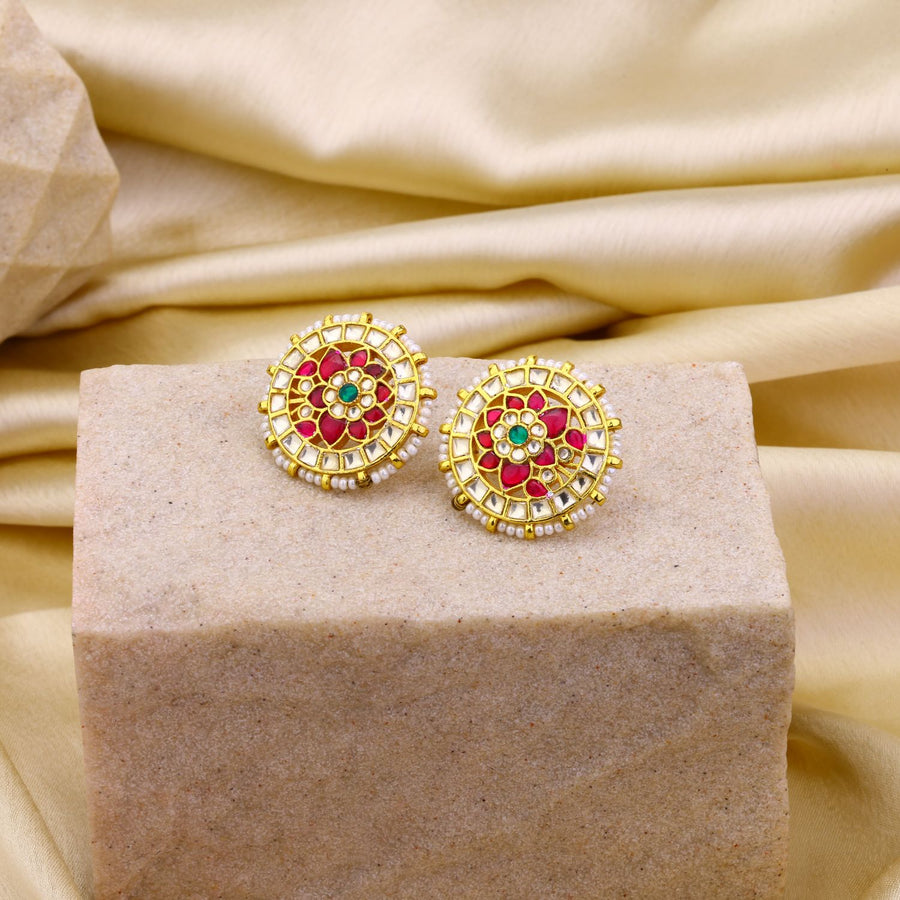Jadau Kundan Studs