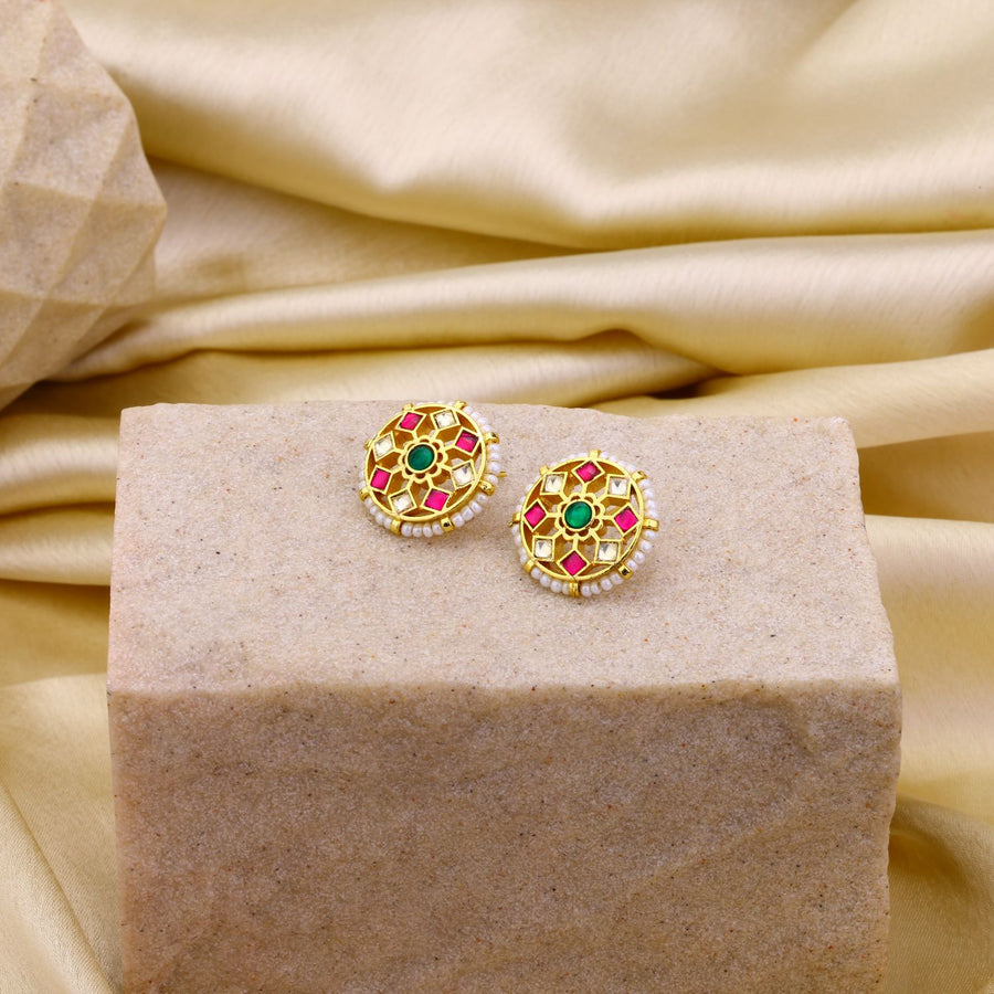 Jadau Kundan Studs