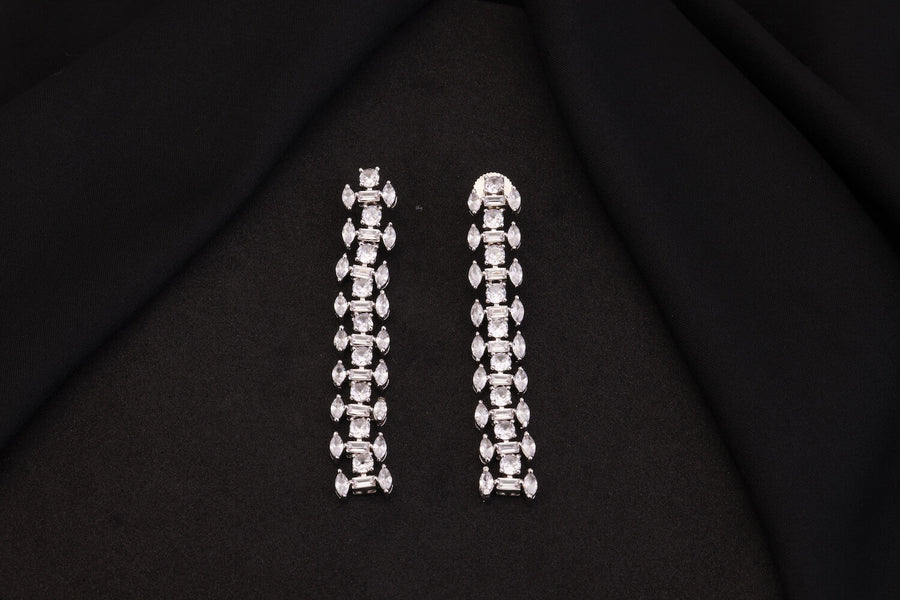 Clear Stone Hirak Earrings