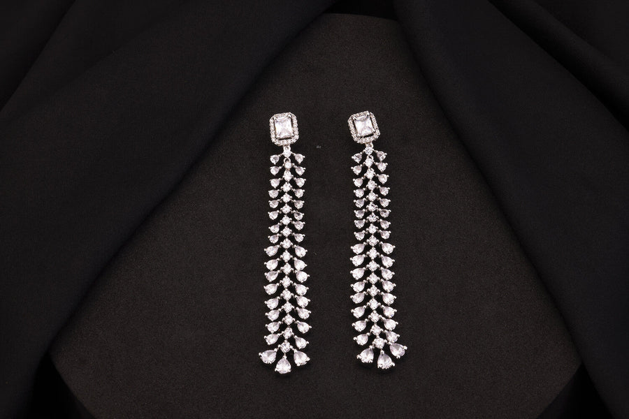 White Diamond Hirak Earrings