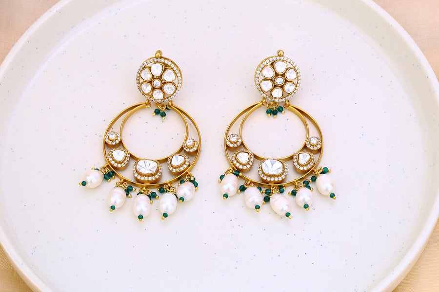 Emerald Moissanite Earrings