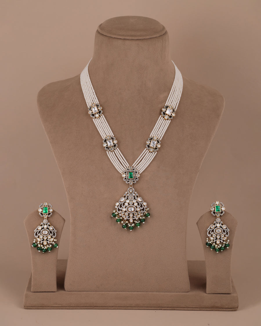 Moissanite long necklace