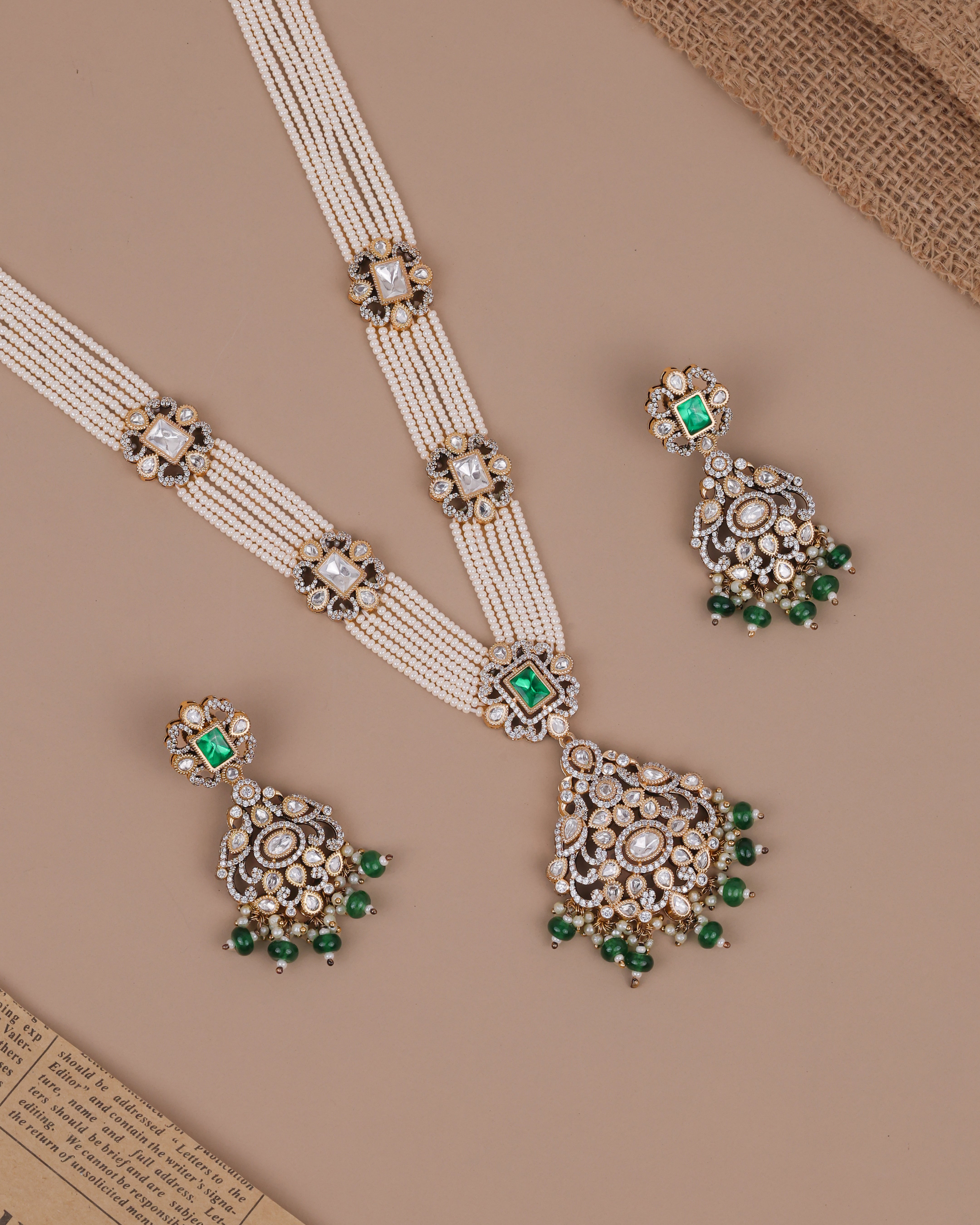 Moissanite long necklace