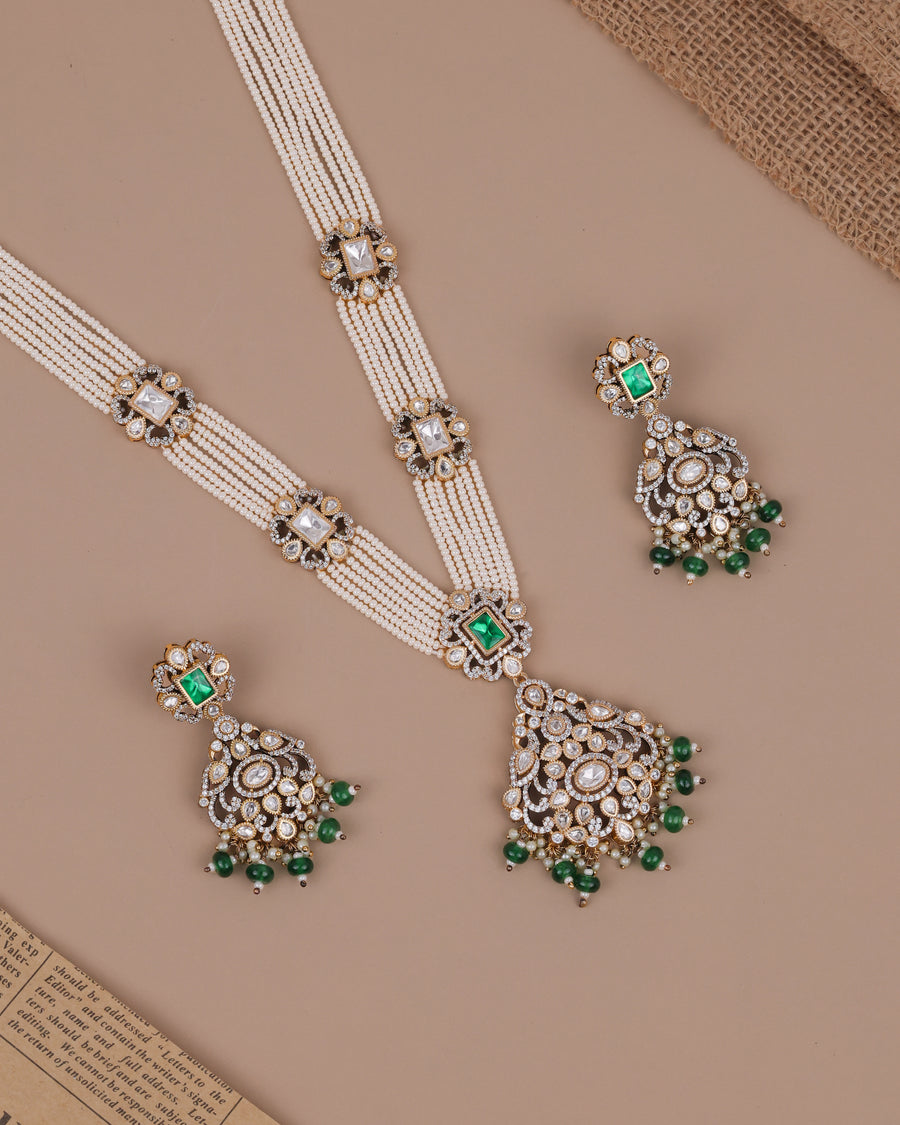 Moissanite long necklace