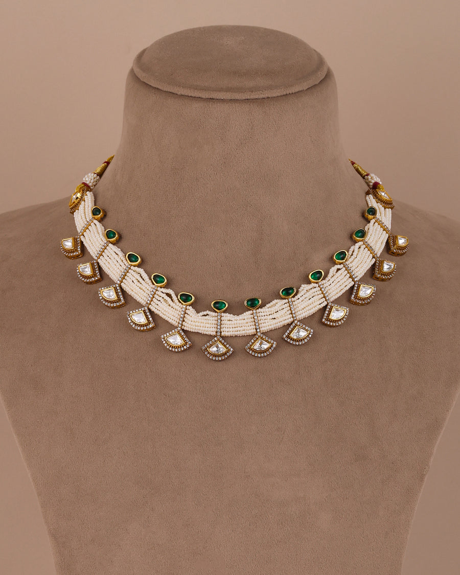Moissanite necklace choker