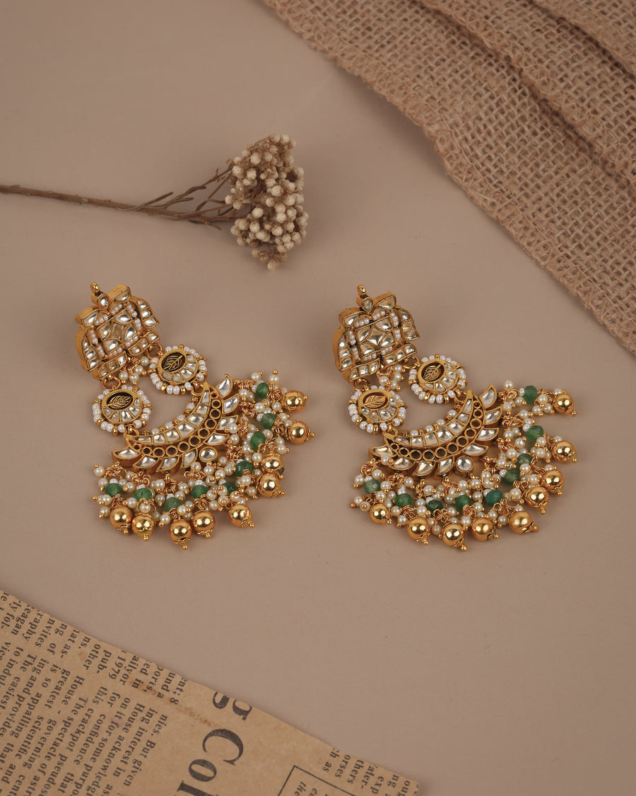 Jadau earrings