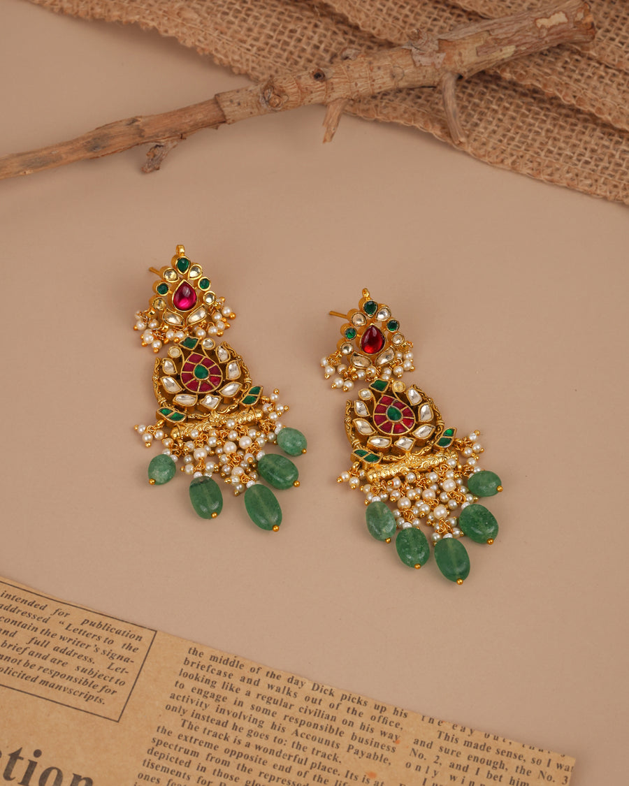 Jadau earrings