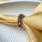 Multicolour Jadau Stack Ring