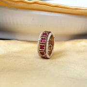 Pink Jadau Stack Ring