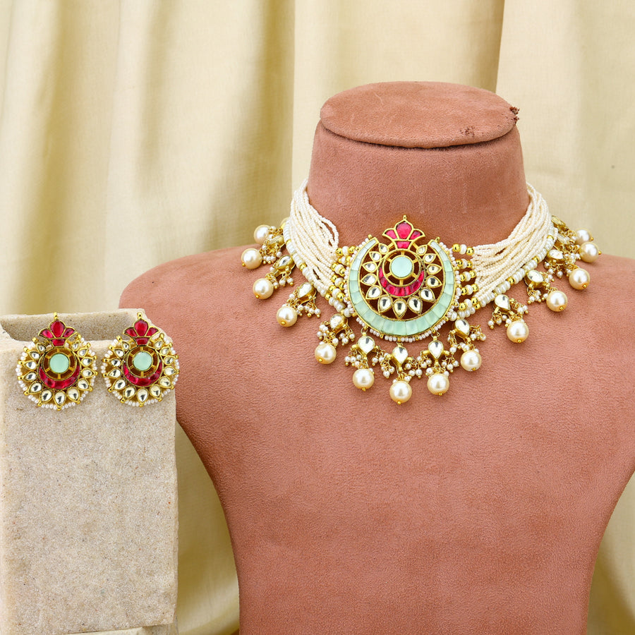 Jadau Kundan chocker necklace