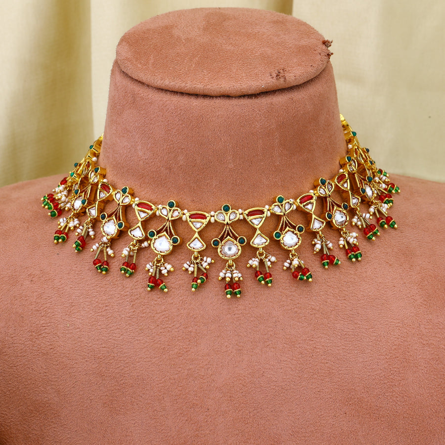 Jadau chocker necklace