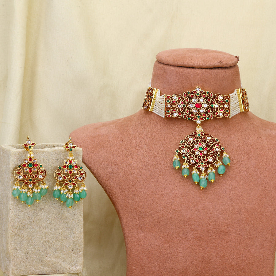 Jadau Kundan chocker Necklace