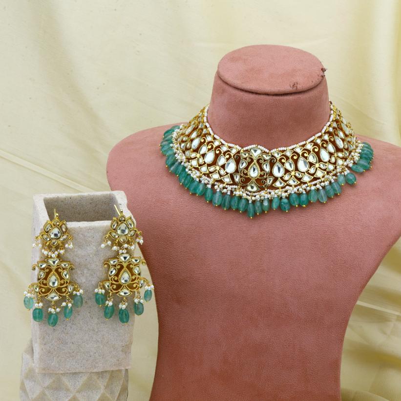 Jadau kundan Chocker Necklace