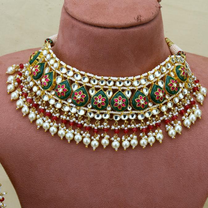 Jadau Kundan chocker necklace