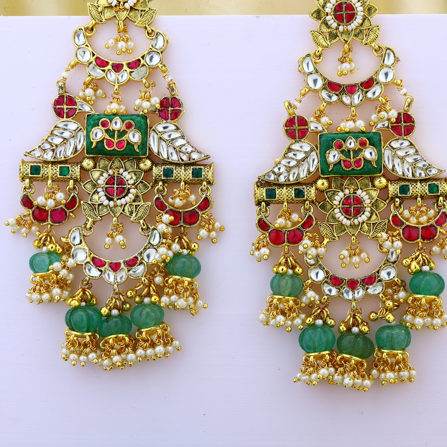 Jadau Kundan earrings