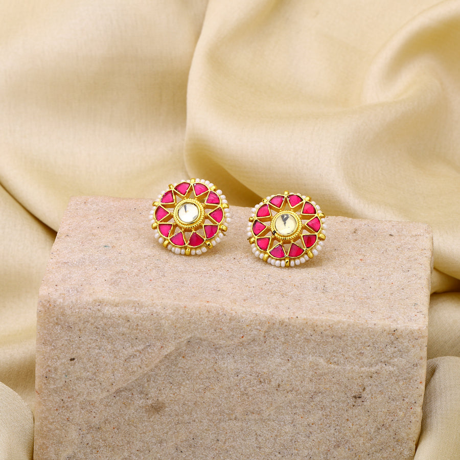 Jadau Kundan Studs