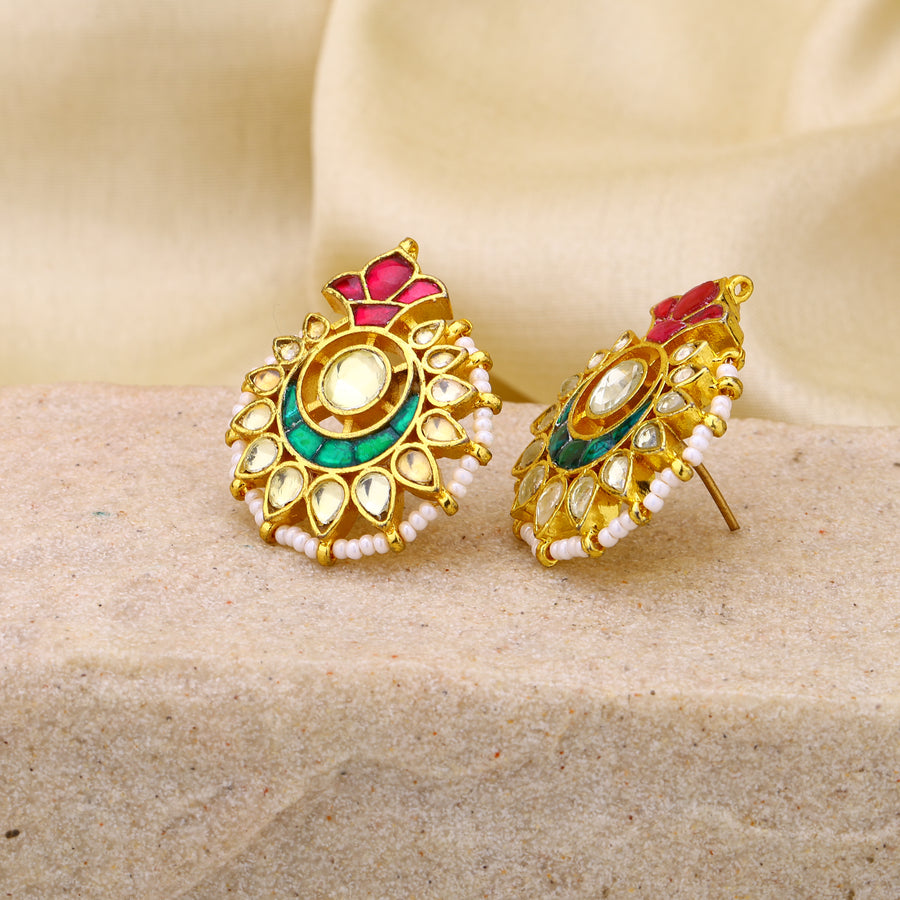 Jadau Kundan Studs